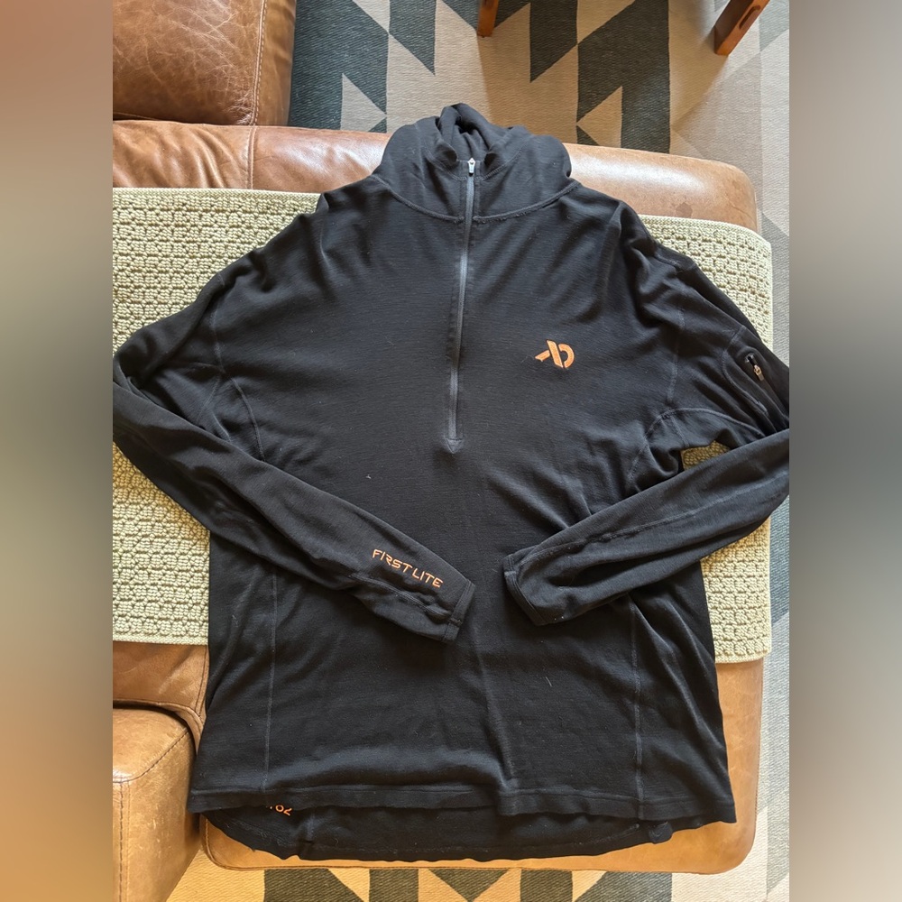 Men’s first lite merino half zip (high mileage, see flaws)
